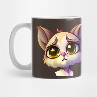 Pleading cat Mug